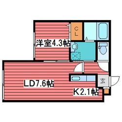 ＨＯＰＥ月寒中央 Ａ棟の物件間取画像